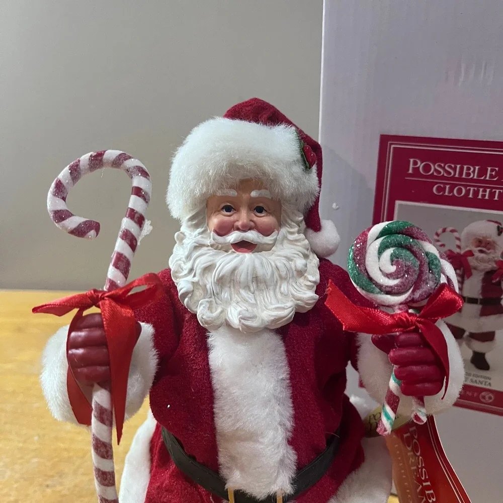 Possible Dreams Clothtique Peppermint Santa Dept 56 Exclusive Limited Edition